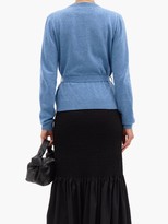 Thumbnail for your product : Brock Collection Ramo Belted Wool-blend Cardigan - Blue