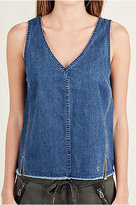 Thumbnail for your product : True Religion Indigo Raw Edge Womens Top