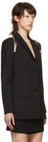 Thumbnail for your product : Alexander Wang Black Tailored Zipper Blazer