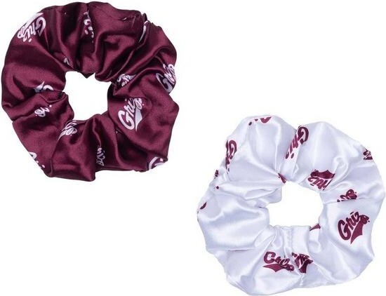 ZooZatZ Women's Montana Grizzlies Luxe Scrunchie 2 Pack