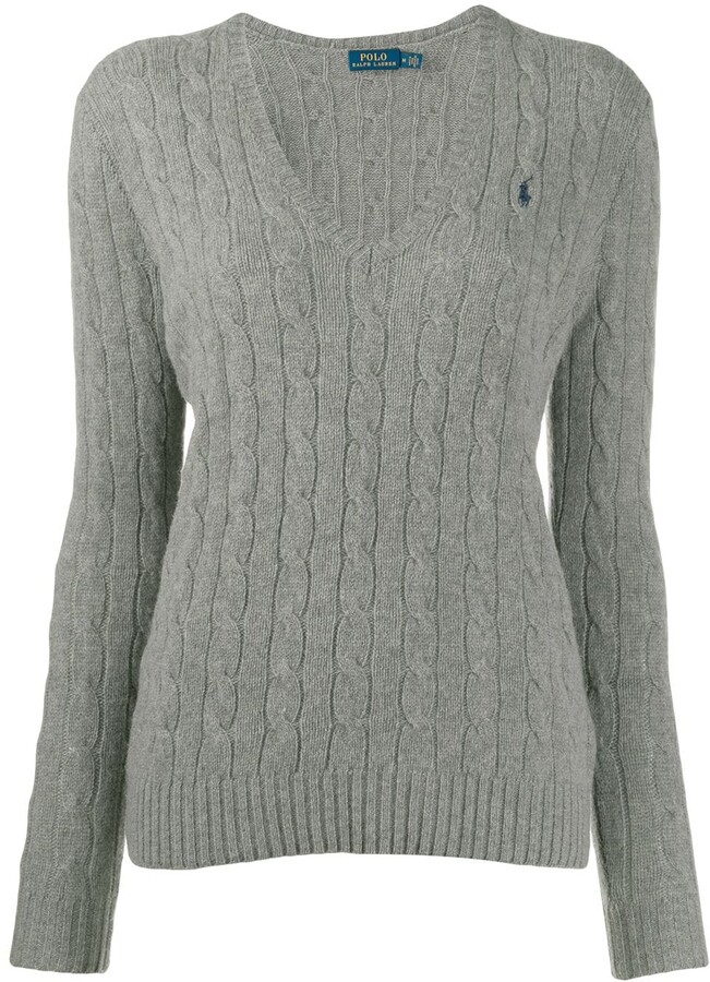 polo sweater grey