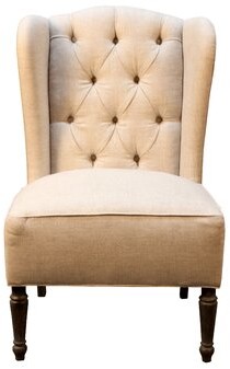 One Allium WayÂ® Vanina 25" Wide Tufted Linen Wingback Chair