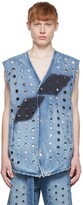 Thumbnail for your product : we11done Blue Cotton Vest