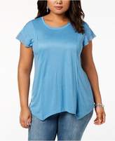 Thumbnail for your product : INC International Concepts Plus Size Handkerchief Hem T-Shirt, Created for Macy's