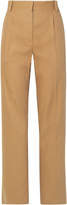 Thumbnail for your product : The Row Thea Pleated Linen And Cotton-blend Straight-leg Pants