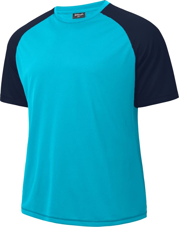 Idtswch Women's Plus Size Swimming Shirt Short Sleeve UPF Rash Guard