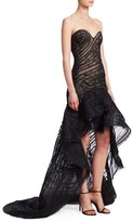 Thumbnail for your product : Oscar de la Renta High-Low Strapless Sweetheart Gown