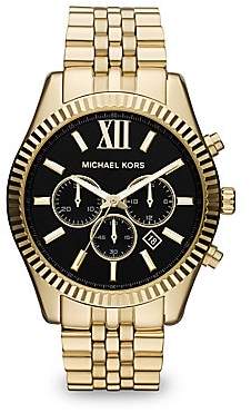 Michael Kors Men's Lexington Chronograph Goldtone Bracelet Watch