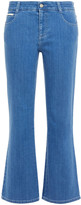 Thumbnail for your product : Stella McCartney Embroidered Mid-rise Bootcut Jeans