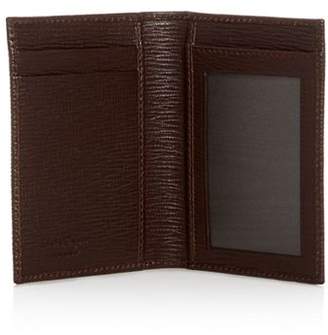 Ferragamo Embossed Leather Bi-Fold Card Case
