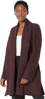 Thumbnail for your product : Eileen Fisher Petite High Collar Coat (Cassis) Women's Clothing