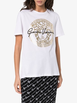 Versace Medusa Signature Print Cotton T-Shirt