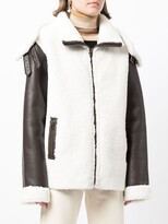 Thumbnail for your product : Unreal Fur Symbiosis faux-shearling and leather jacket