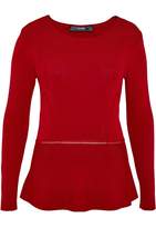 Thumbnail for your product : Hallhuber Peplum jumper with decorative seams