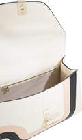 Thumbnail for your product : Valextra contrast geometric trim handbag