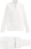 Thumbnail for your product : GENERAL SLEEP Classic Organic Cotton-poplin Pyjamas - White