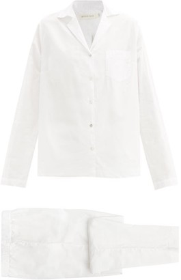GENERAL SLEEP Classic Organic Cotton-poplin Pyjamas - White