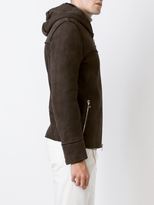 Thumbnail for your product : Eleventy shearling hooded jacket - men - Sheep Skin/Shearling - 50