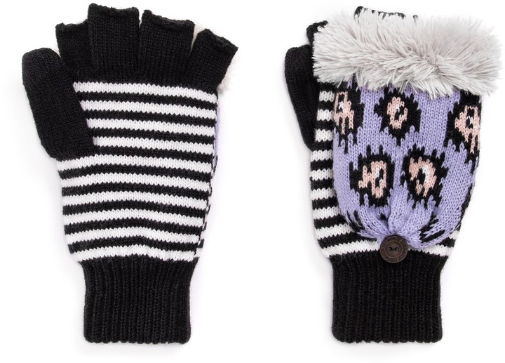 Muk Luks Women's FlipTop Tech Mittens ShopStyle Gloves