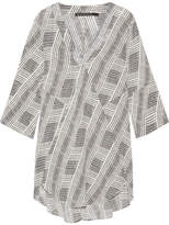 Thumbnail for your product : Vix Fany Printed Voile Tunic - Black