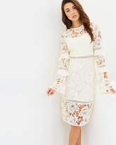 Thumbnail for your product : Cooper St Lustrous Lace Long Sleeve Dress