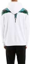 Thumbnail for your product : Marcelo Burlon County of Milan Green Wings Print Hoodie