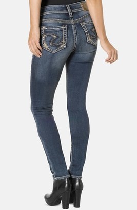 Silver Jeans Co. 'Suki' Stretch  Knit Denim Skinny Jeans (Indigo)