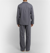 Thumbnail for your product : Derek Rose Ezra Plaid Cotton Pyjama Set