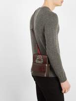 Thumbnail for your product : Christian Louboutin Benech Small Embellished Leather Cross Body Bag - Mens - Brown
