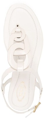 Tod's Link-Strap Flat Sandals