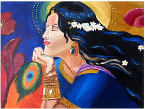 Exotic India Manmohini In Memories | Acrylic Nails Mix Media | By Sambedna