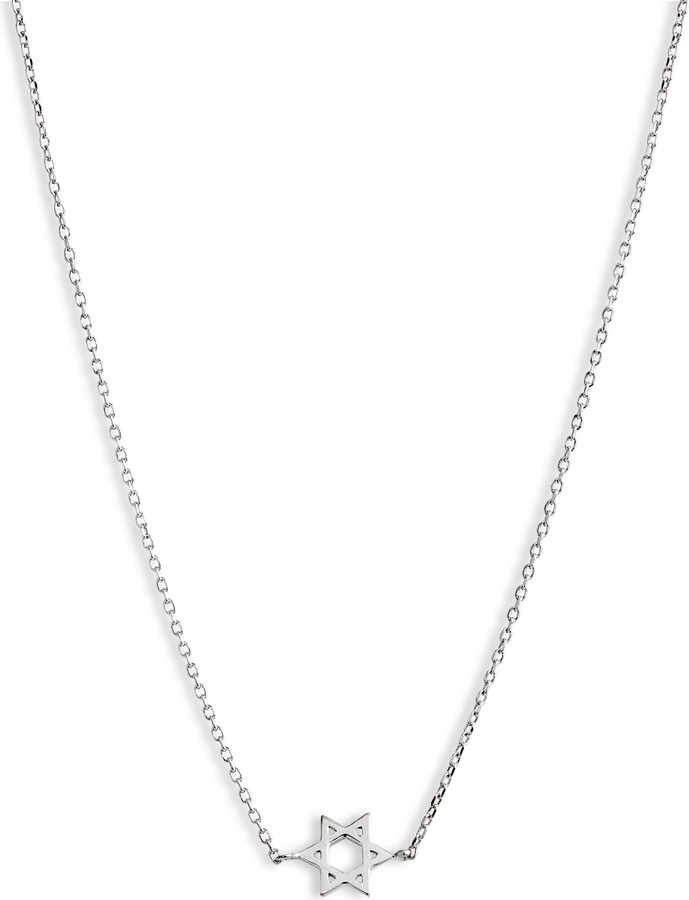 Anzie Love Letter Star of David Pendant Necklace