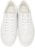 Thumbnail for your product : Saint Laurent White Court Classic SL/10 Sneakers