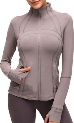 Lviefent Womens Lightweight Full Zip Running Track Jacket Workout Slim Fit  Yoga Sportwear with Thumb Holes｜TikTok Search