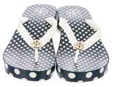 Thumbnail for your product : Tory Burch Polka-Dot Thong Wedges