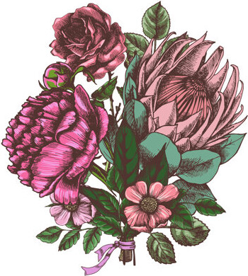 Red Barrel Studio Floral Bouquet 10.4' L x 125\