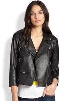Thumbnail for your product : Rebecca Minkoff Wes Mesh-Paneled Leather Biker Jacket