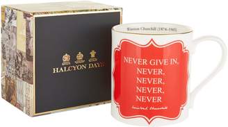 Halcyon Days Never Give In Mug