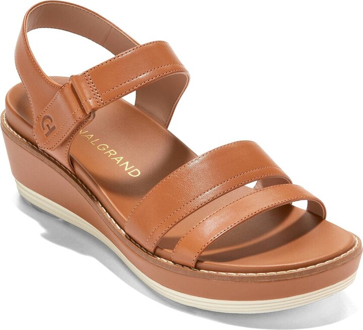 Cole Haan OG Peyton Flatform Leather Wedge Sandal