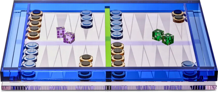 Reflections Copenhagen Crystal Backgammon Set