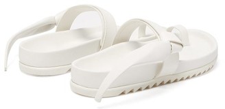 Rick Owens Granola Leather Slides - White