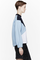 Thumbnail for your product : Stella McCartney Blue colorblocked neoprene sweatshirt