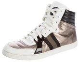 Thumbnail for your product : Gucci Metallic High-Top Sneakers