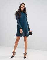 Thumbnail for your product : Oh My Love Tall Textured Flare Sleeve Shift Dress With Pephem