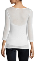 Thumbnail for your product : Three Dots British Boatneck Mesh Top