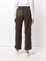 Thumbnail for your product : Julien David cropped knitted track pants