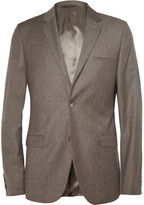 Thumbnail for your product : Calvin Klein Collection Brown Brushed-Wool Suit Jacket