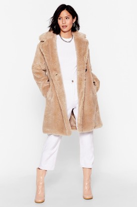 beige longline jacket