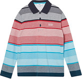 Thumbnail for your product : HUGO BOSS ls horizontal stripe polo 4-16 years