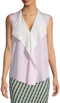 Thumbnail for your product : Diane von Furstenberg Sleeveless Ruffle Front Blouse